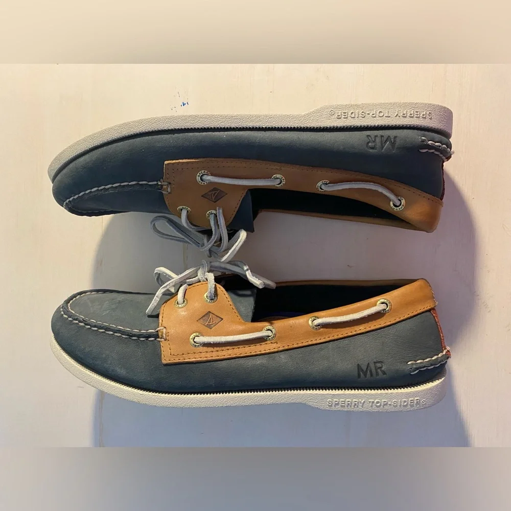 Sperry Top Sider Authentic Original 2 Eye Boat Shoes Custom